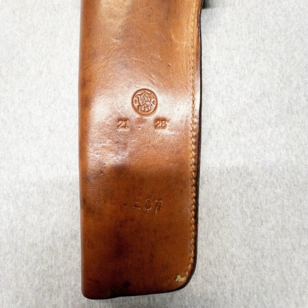 Vintage‎ Smith And Wesson N Frame Leather Holster Brown Leather S&W 21 28